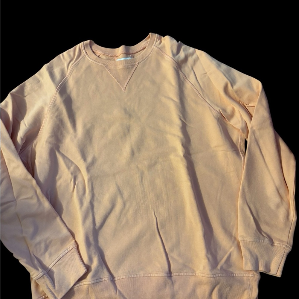 Men's Light Orange Crewneck Sweater